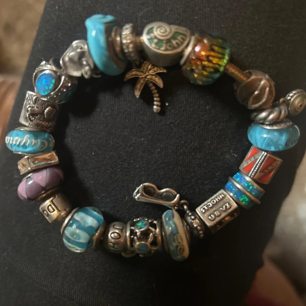 Pandora sterling bracelet over 22 charms - Picture 5 of 5